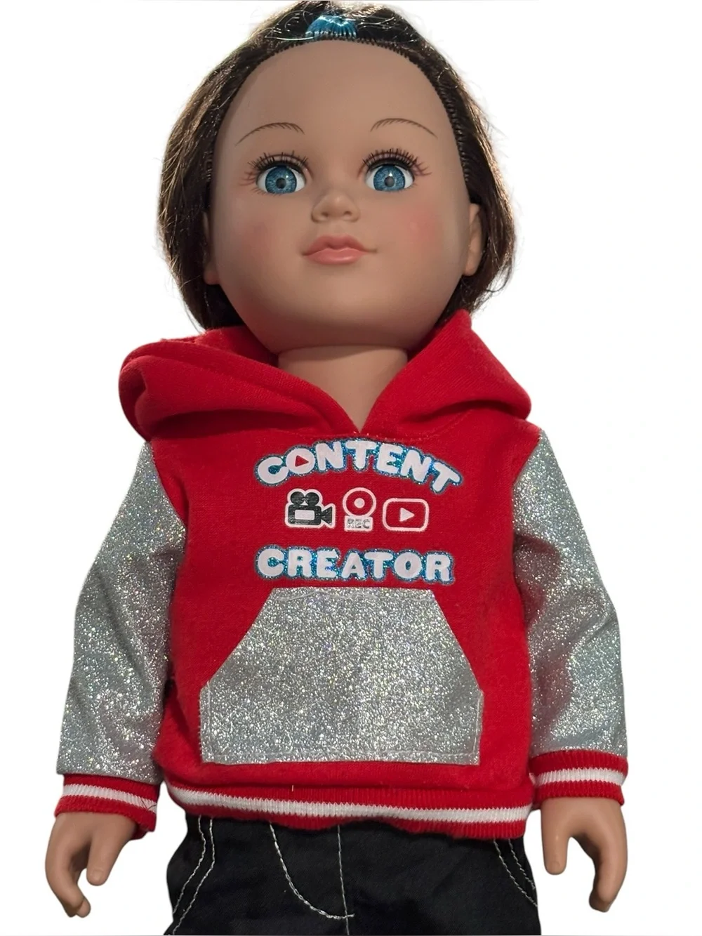 Brooklyn My Life 18 Inch Brunette Doll With Blue Eyes Poseable